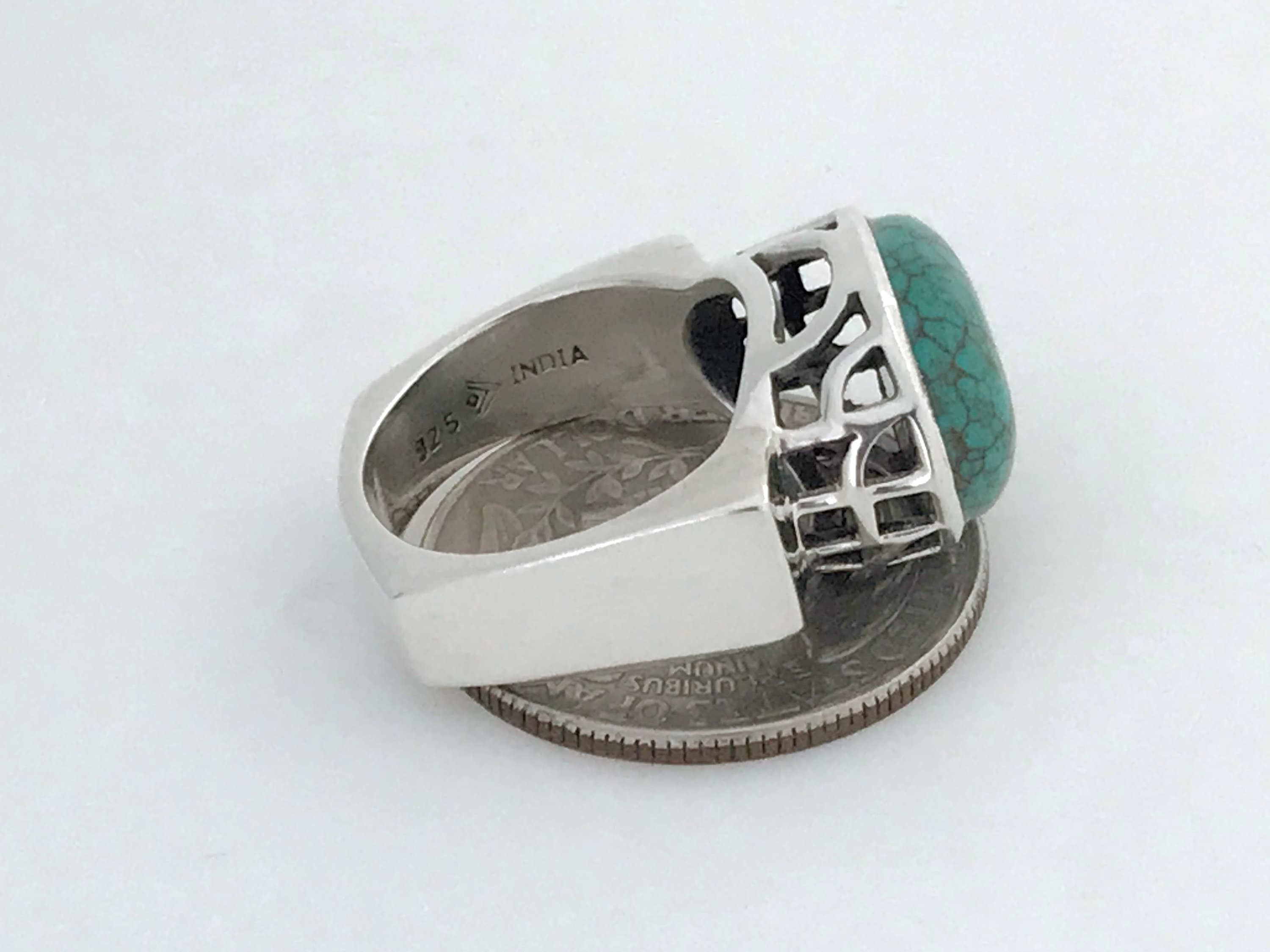 Silpada 'Resolute' Textured Sterling Silver Ring - Modern Geometric Men's Ring
