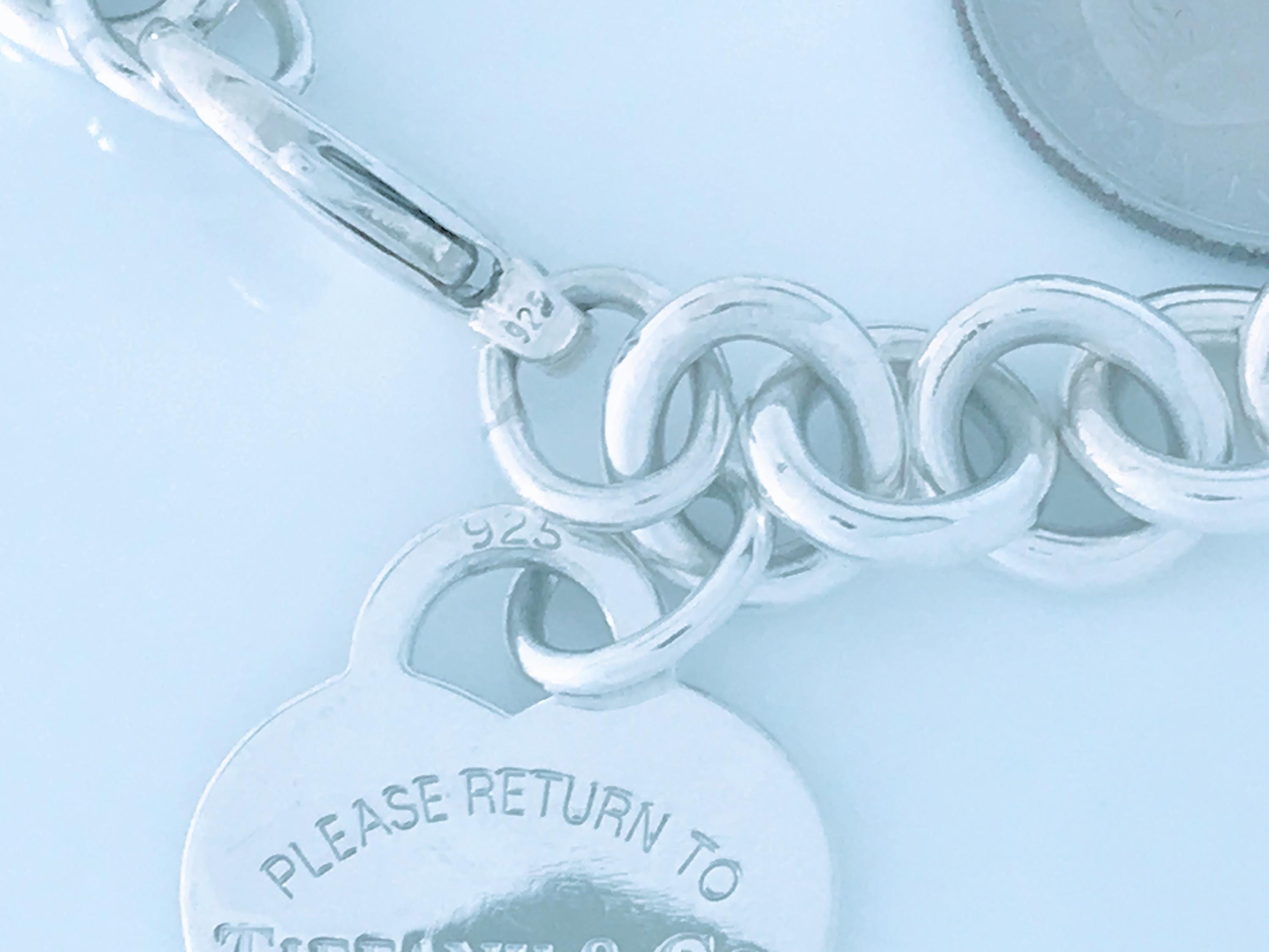 Authentic Tiffany & Co Sterling Silver Heart Tag Charm