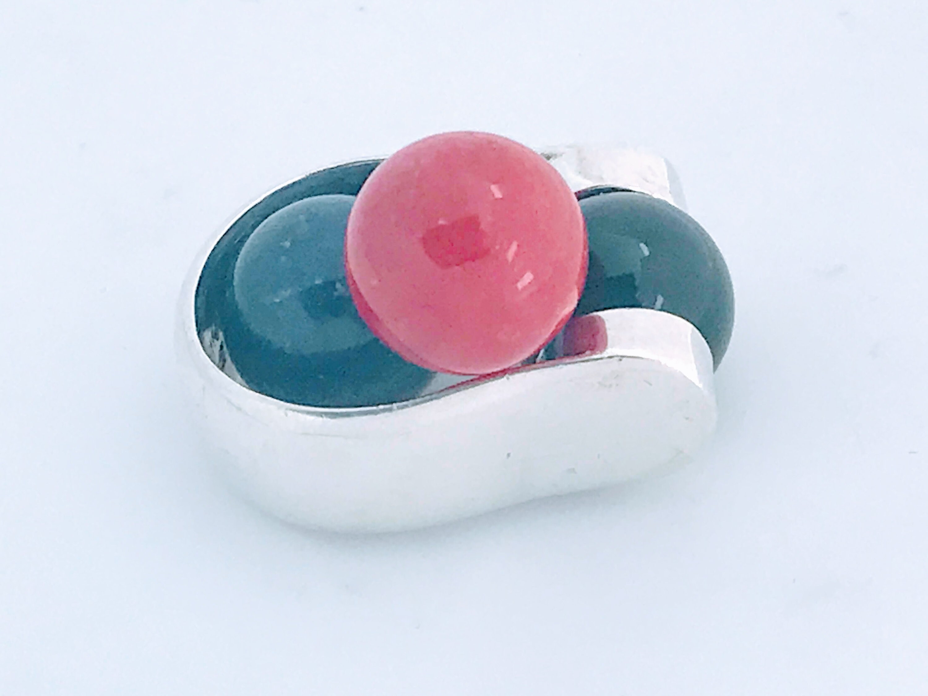 Silpada Sterling Silver Interchangeable Ball Stone Sphere Ring