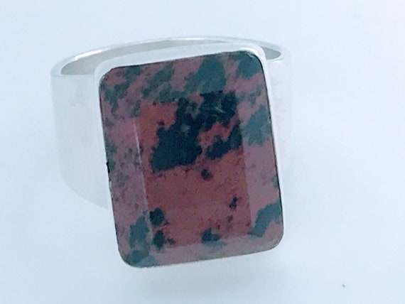 Vintage Mexico Modern Large Rectangle Mahogany Ob… - image 3