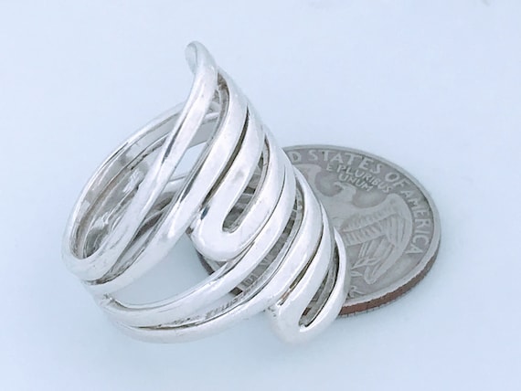 Silpada Modern Maze Sterling 925 Silver Ring Band… - image 6