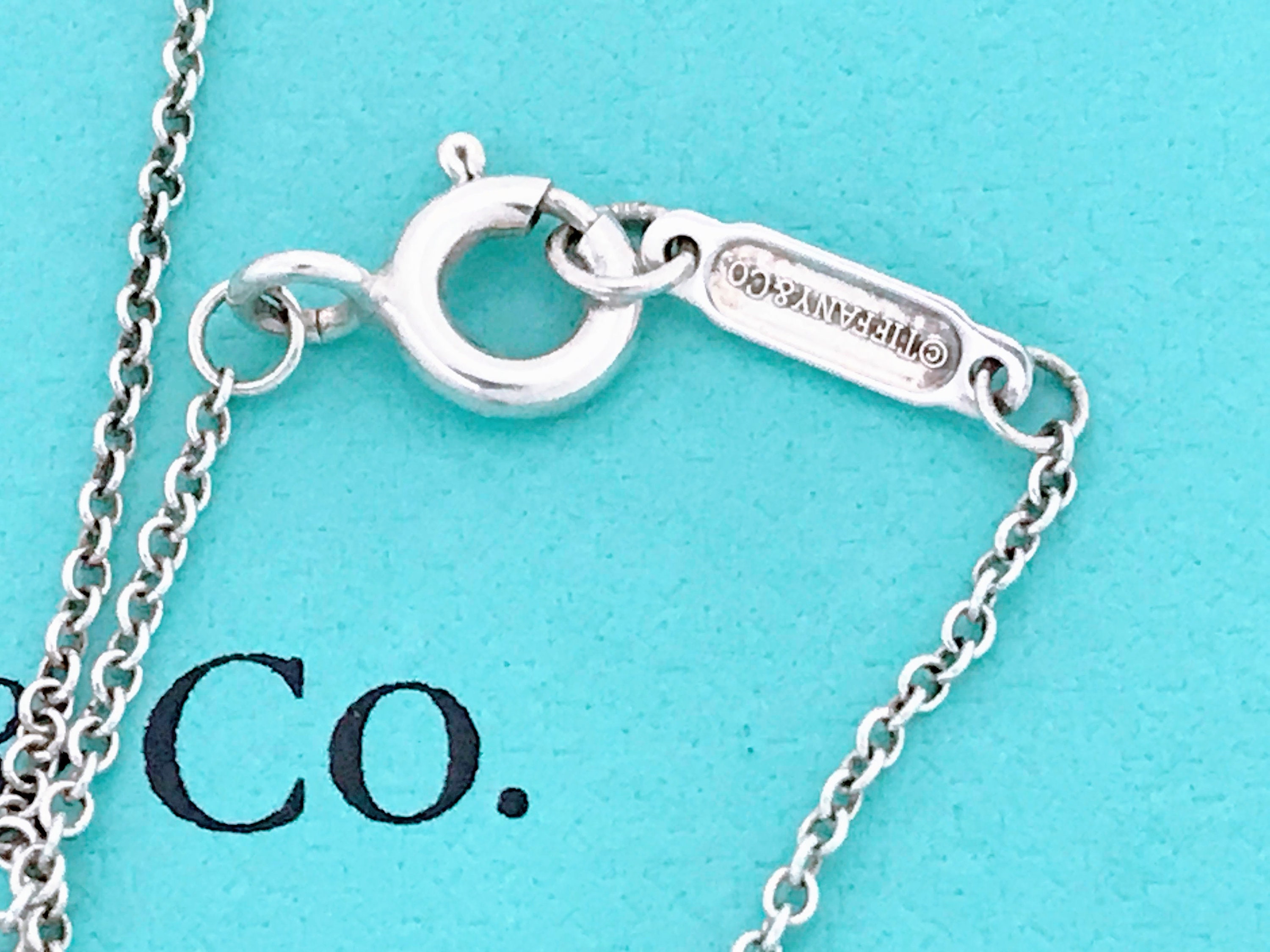 Tiffany & Co. Sterling Silver Nike NWM SF 07 Charm Necklace