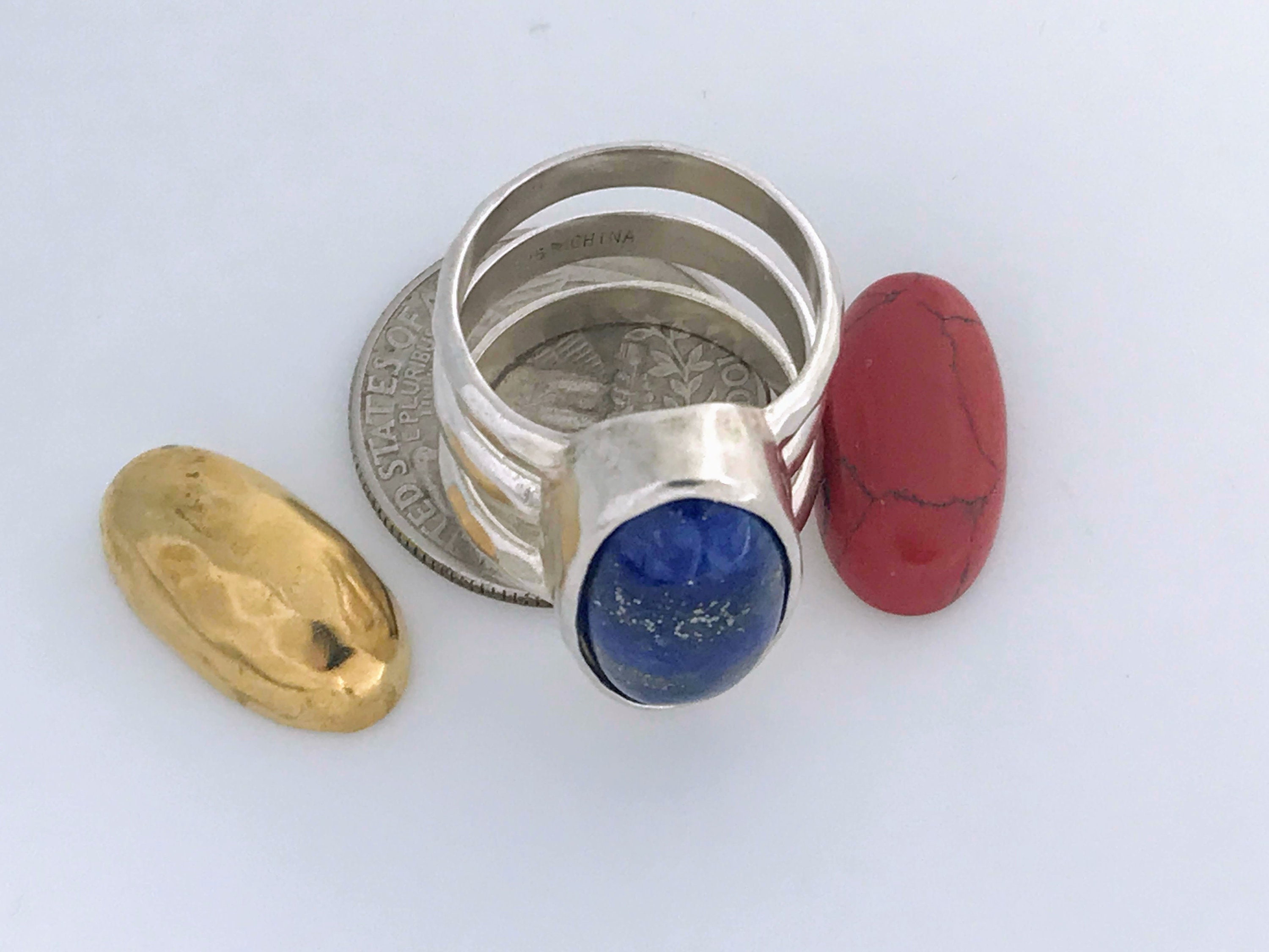 Ring Primary Color Silpada Sterling Silver Primary Colors Ring Interchangeable Gemstones ...
