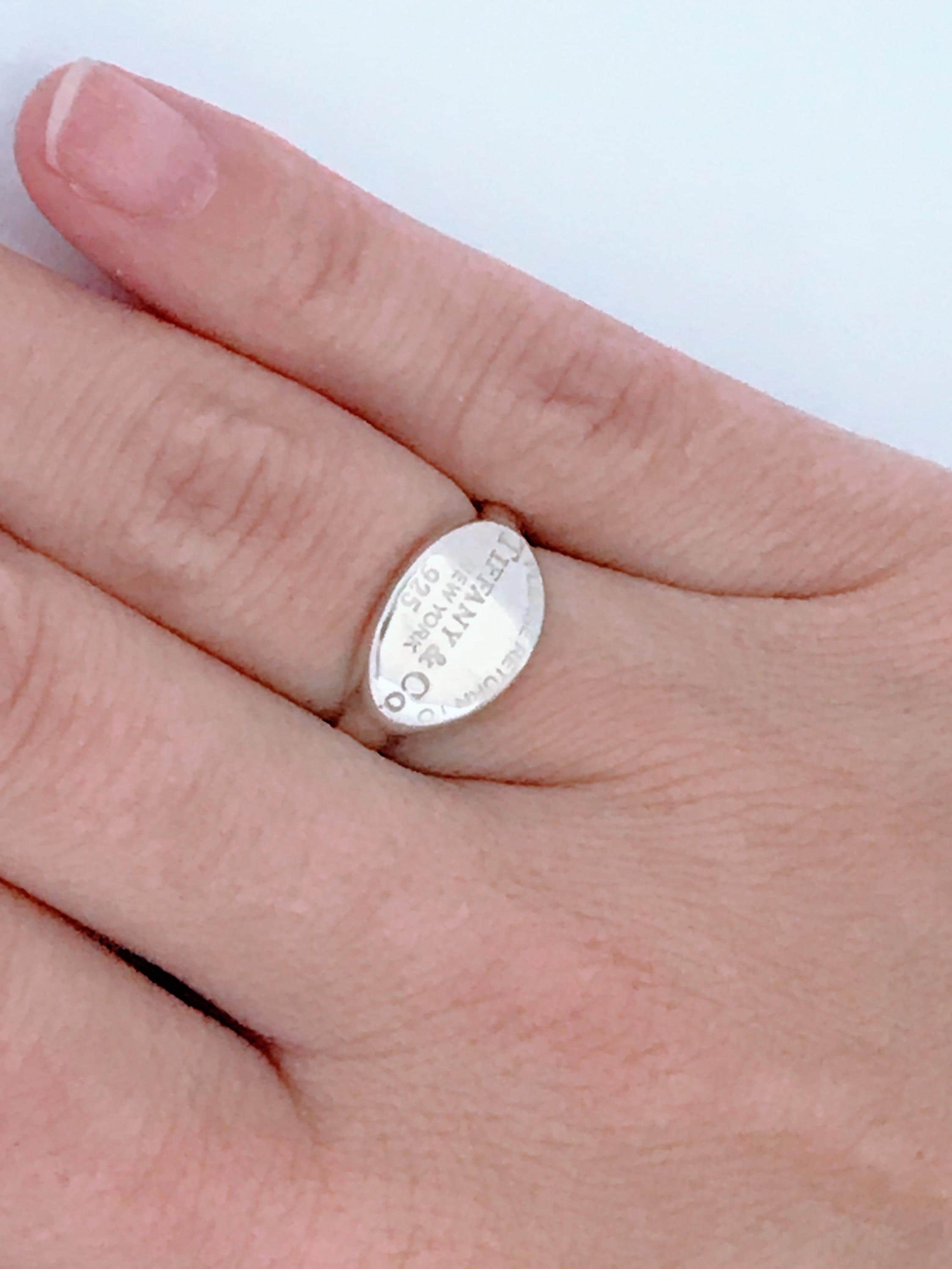 アクセサリー TIFFANY&Co. signet ring Authentic Tiffany and Co. Return to Tiffany Signet Ring Band