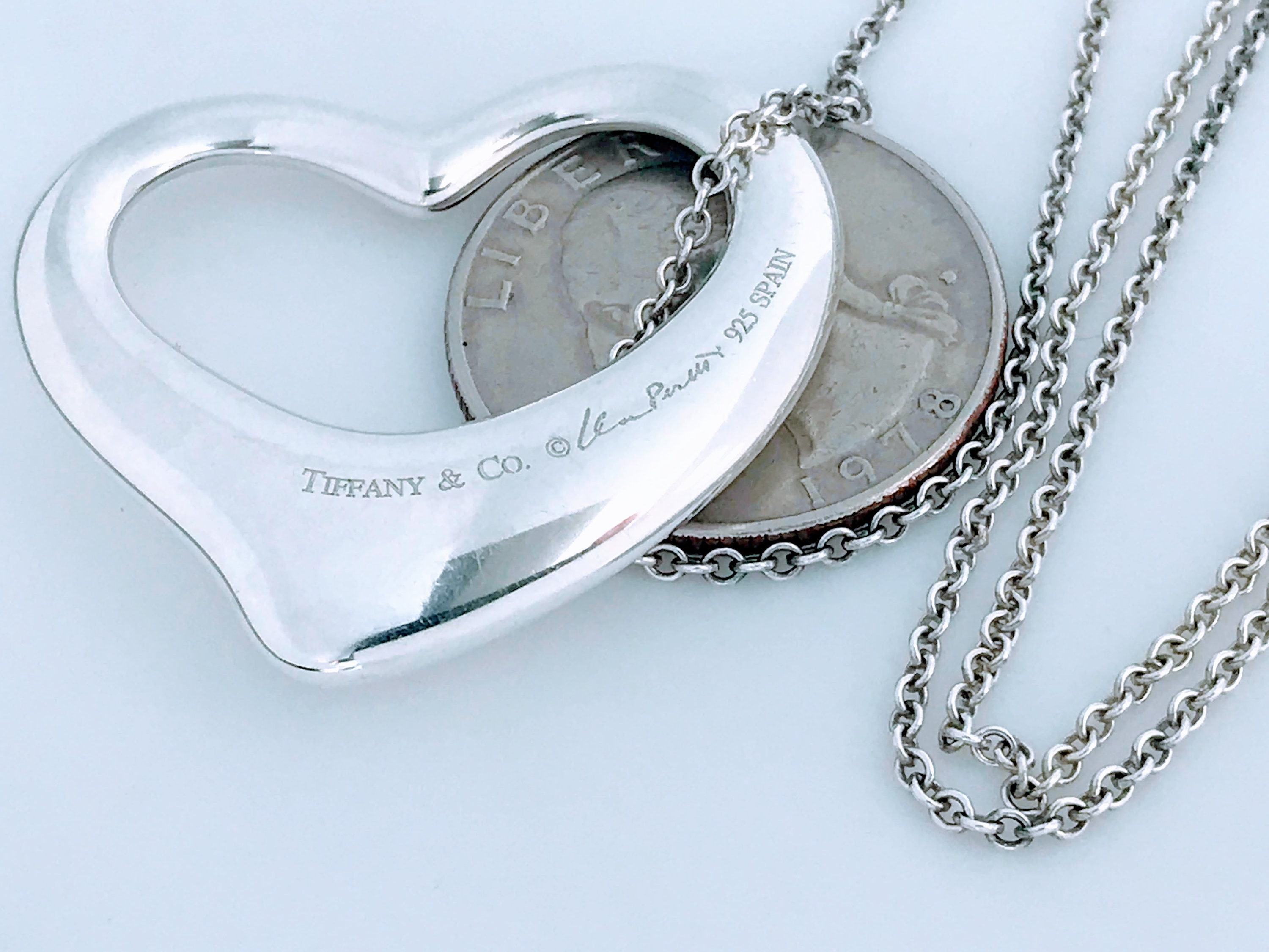 Authentic Tiffany & Co. Elsa Peretti Large Open Sterling