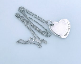 Tiffany & Co. ハート ロック シルバー925 チャームのみ 2つ VTG Tiffany & Co. Double Heart Pendant Necklace 925 Sterling