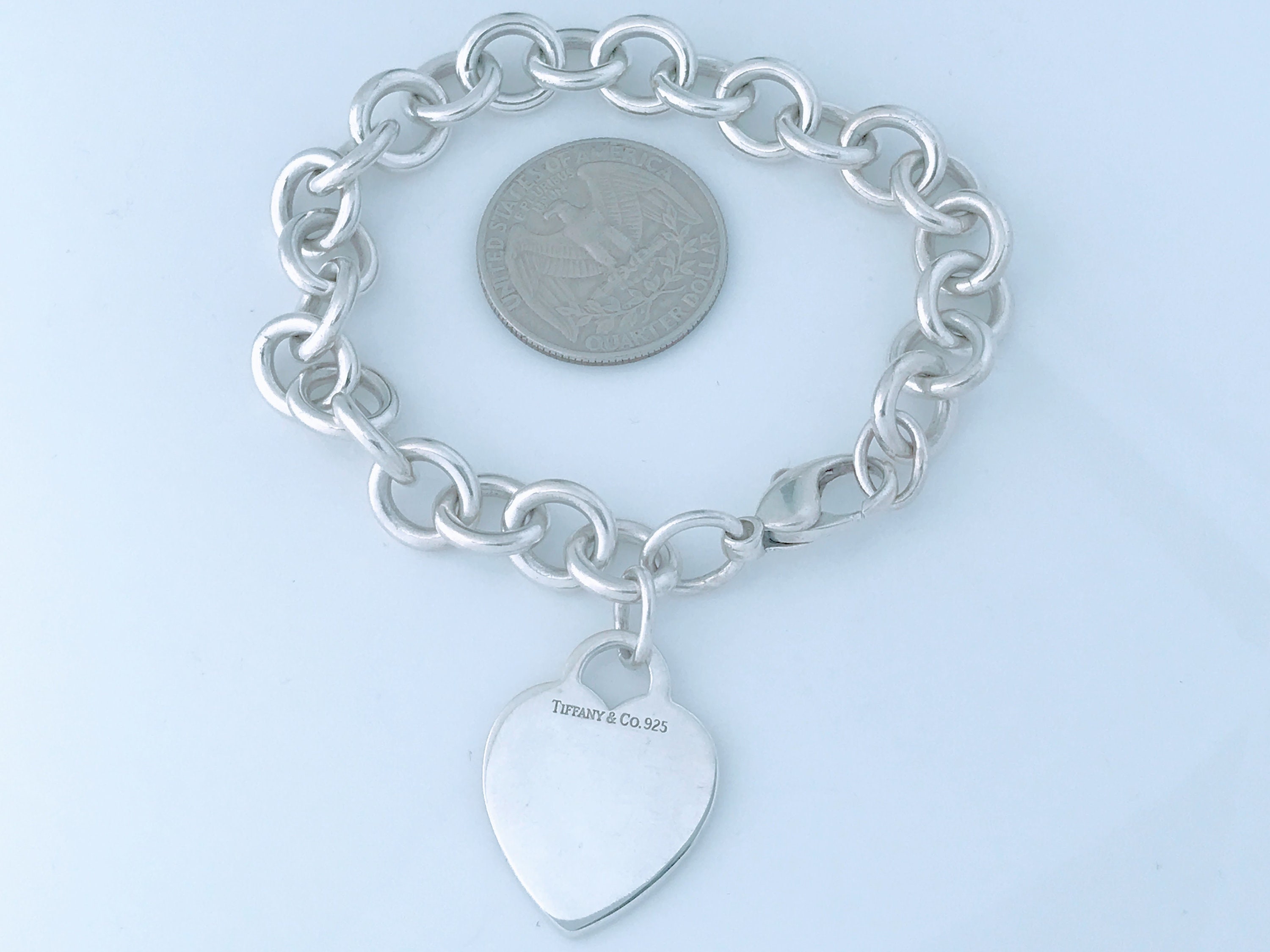 Authentic Tiffany & Co Heart Bracelet Plain Heart Tag Authentic Tiffany & Co Heart Bracelet Plain Heart Tag