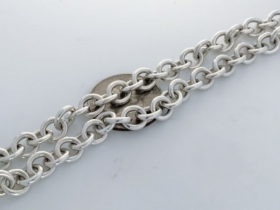 Vintage Tiffany & Co. Sterling Silver Bar Link Necklace circa - Ruby Lane