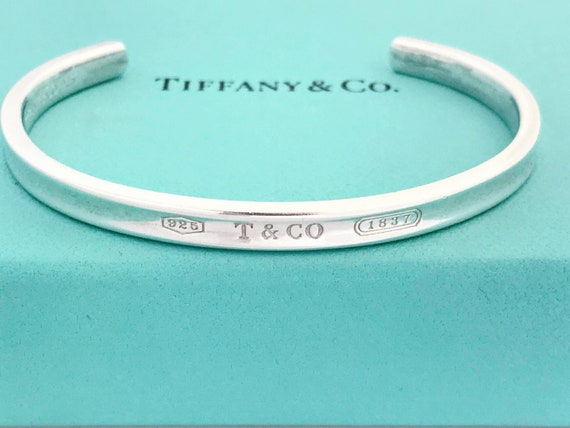 Authentic Tiffany Co. 1837 Sterling Silver 925 Cuff Bracelet Authentic Tiffany Co. 1837 Sterling Silver 925 Cuff Bracelet