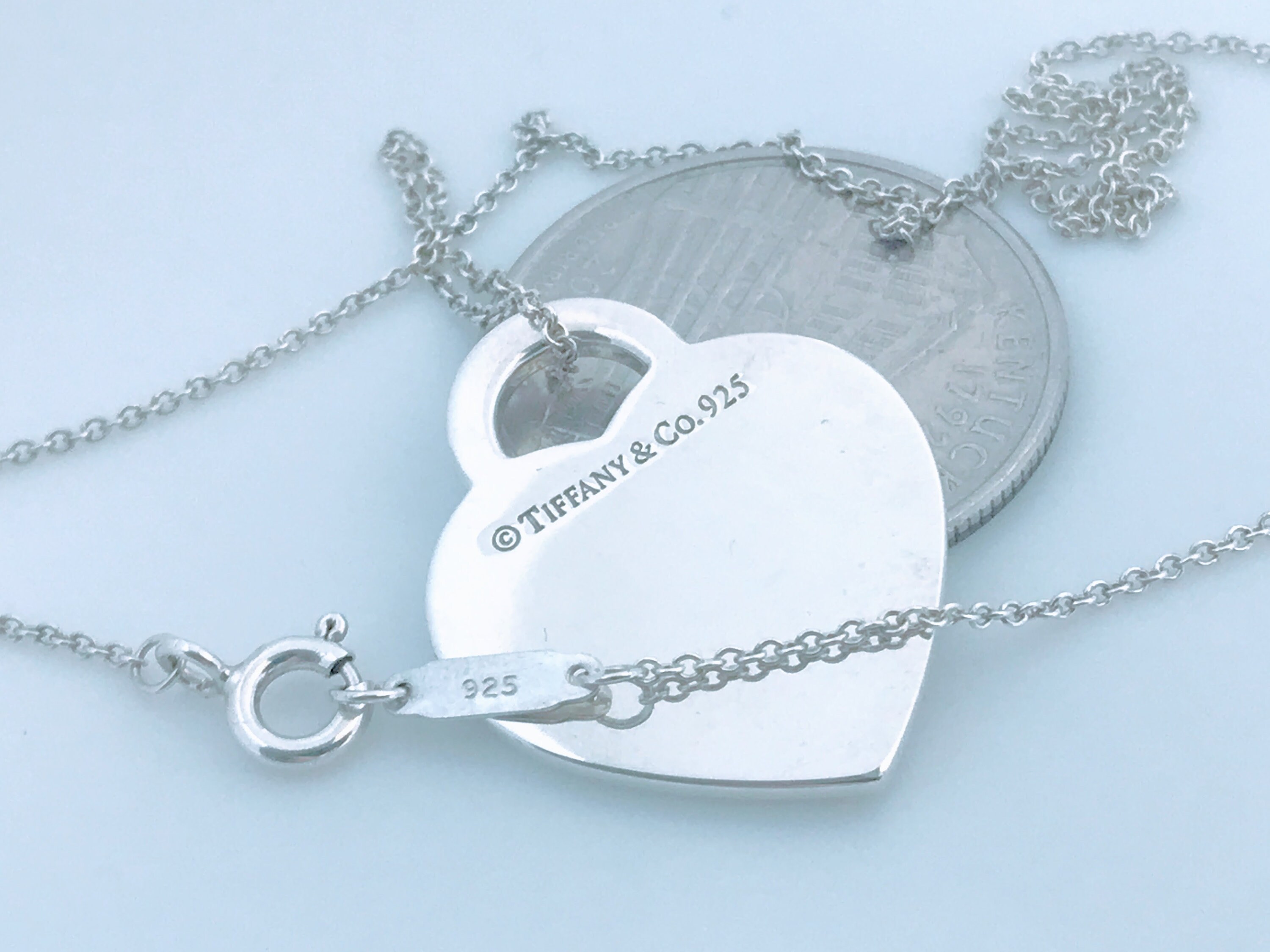 禅*様 Tiffany＆Co. Notes Heart ティファニーハートノーツ Tiffany & Co Notes Heart Pendant Charm Necklace, Tiffany Love