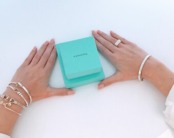 Tiffany & Co. Sterling Silver 18K Yellow Gold Double Hook Tiffany & Co. Sterling Silver 18K Yellow Gold Double Hook