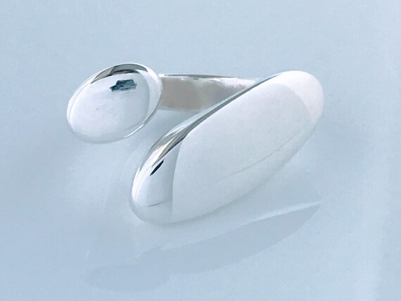 Artisan Modernist Solid Sterling Silver Abstract … - image 10