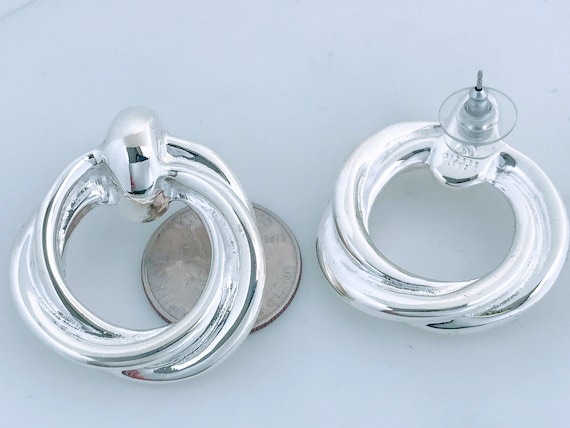 Airess Sterling Silver Modernist Puffed Twisted C… - image 7