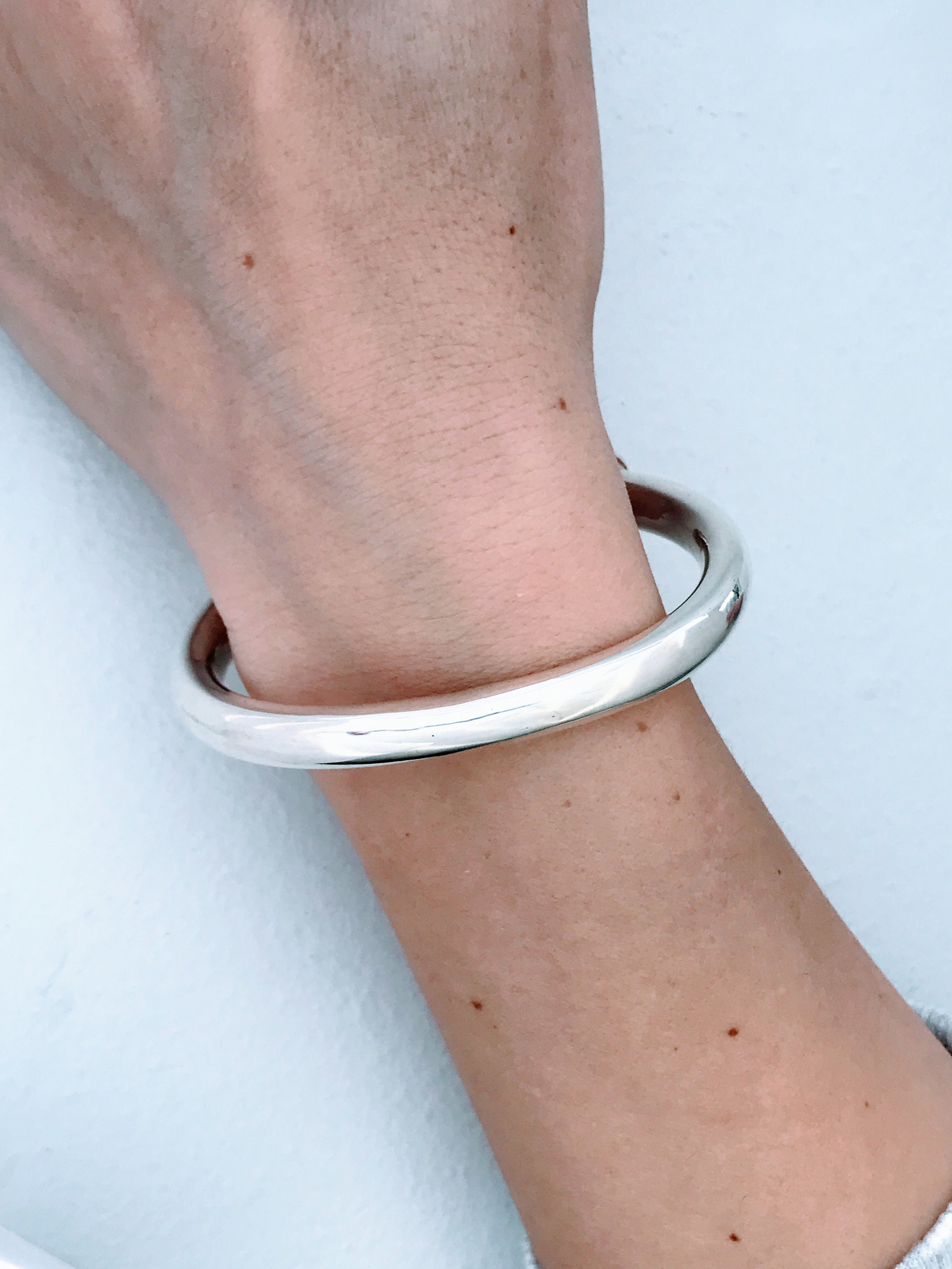 Retro Sterling Silver Big Bold Solid Sterling Silver Wrought Retro Sterling Silver Big Bold Solid Sterling Silver Wrought