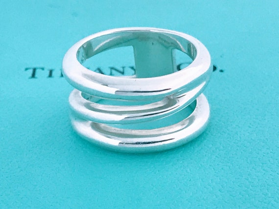 Tiffany & Co. Zig Zag Band Ring 925 Sterling Silver Tiffany & Co. Zig Zag Band Ring 925 Sterling Silver