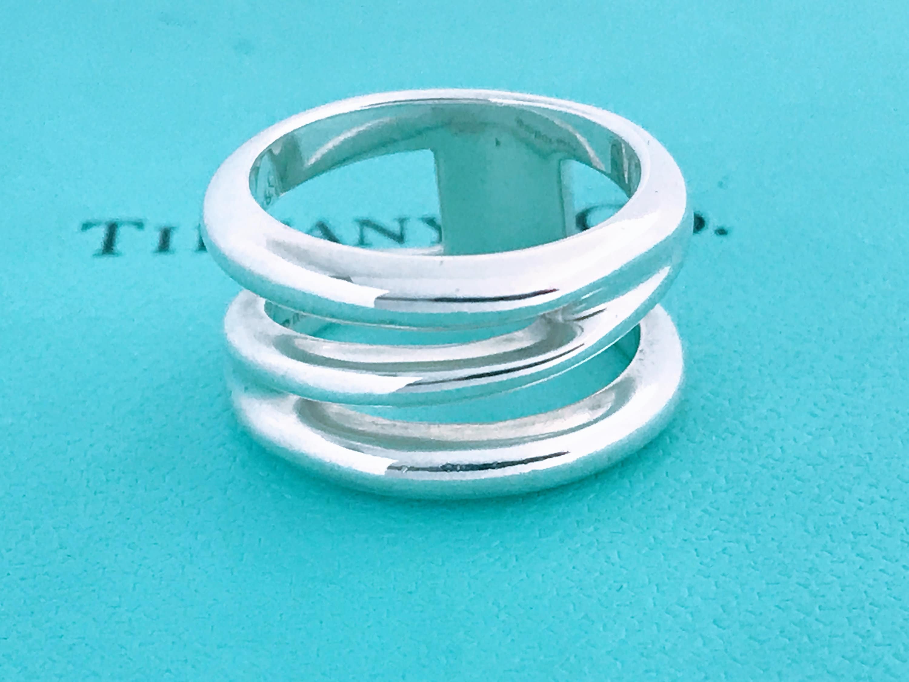 Tiffany & Co. Zig Zag Band Ring 925 Sterling Silver Tiffany & Co. Zig Zag Band Ring 925 Sterling Silver