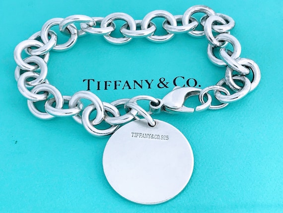 Buy Tiffany & Co Silver Blue Enamel Gift Box Bracelet Bangle Charm Clasp  Gift Pouch Anniversary Birthday Unique Gift Present Online in India - Etsy