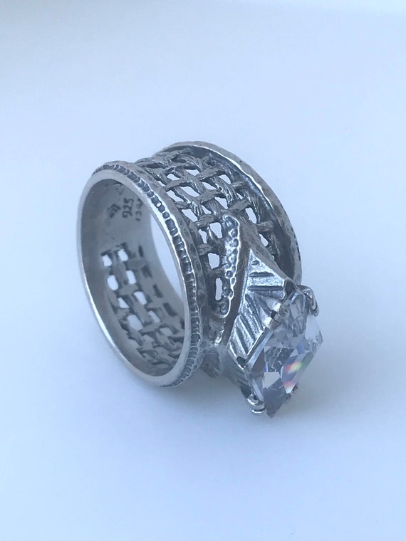 SIlpada Sterling Silver CZ Filigree Ring, Silpada… - image 3