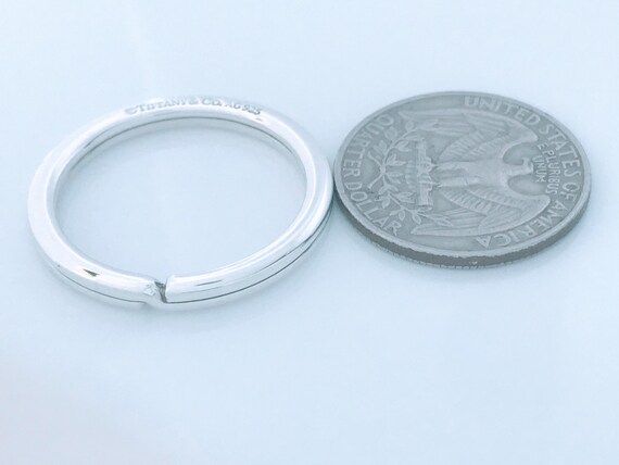 Authentic Tiffany & Co. Round Split Ring Key Chai… - image 5