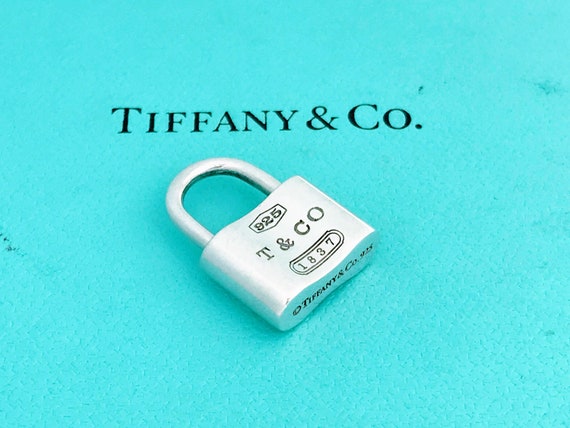 Tiffany & Co. 1837 Lock Charm Pendant Necklace - Sterling Silver