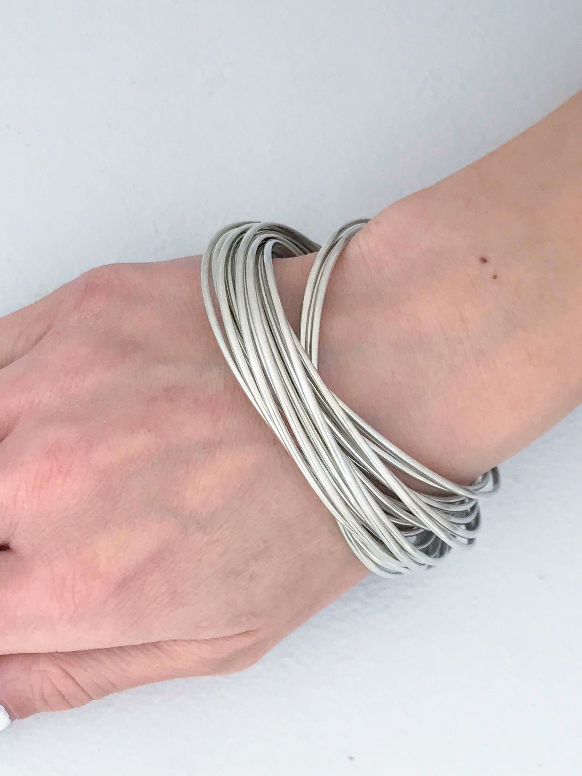 Silpada Sterling Silver 21 Bangle Salute Bracelet Silpada Round