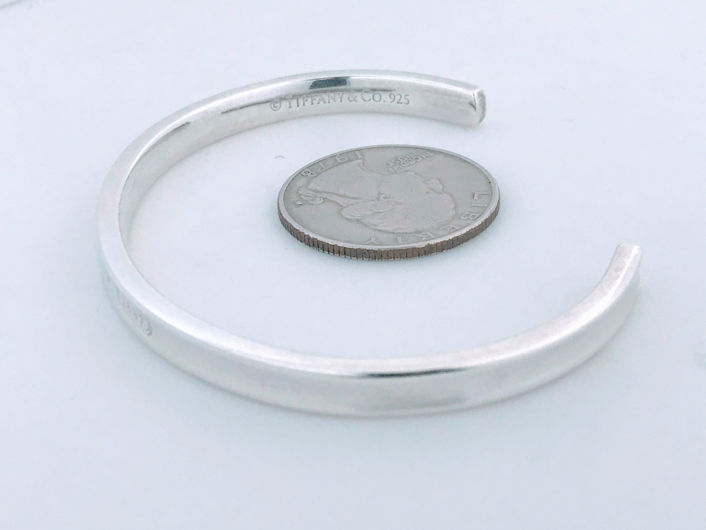 Authentic Tiffany Co. 1837 Sterling Silver 925 Cuff Bracelet -  Israel