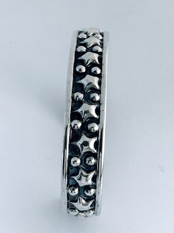 Taxco Sterling Silver Star Star Ball Bead Cuff Br… - image 7