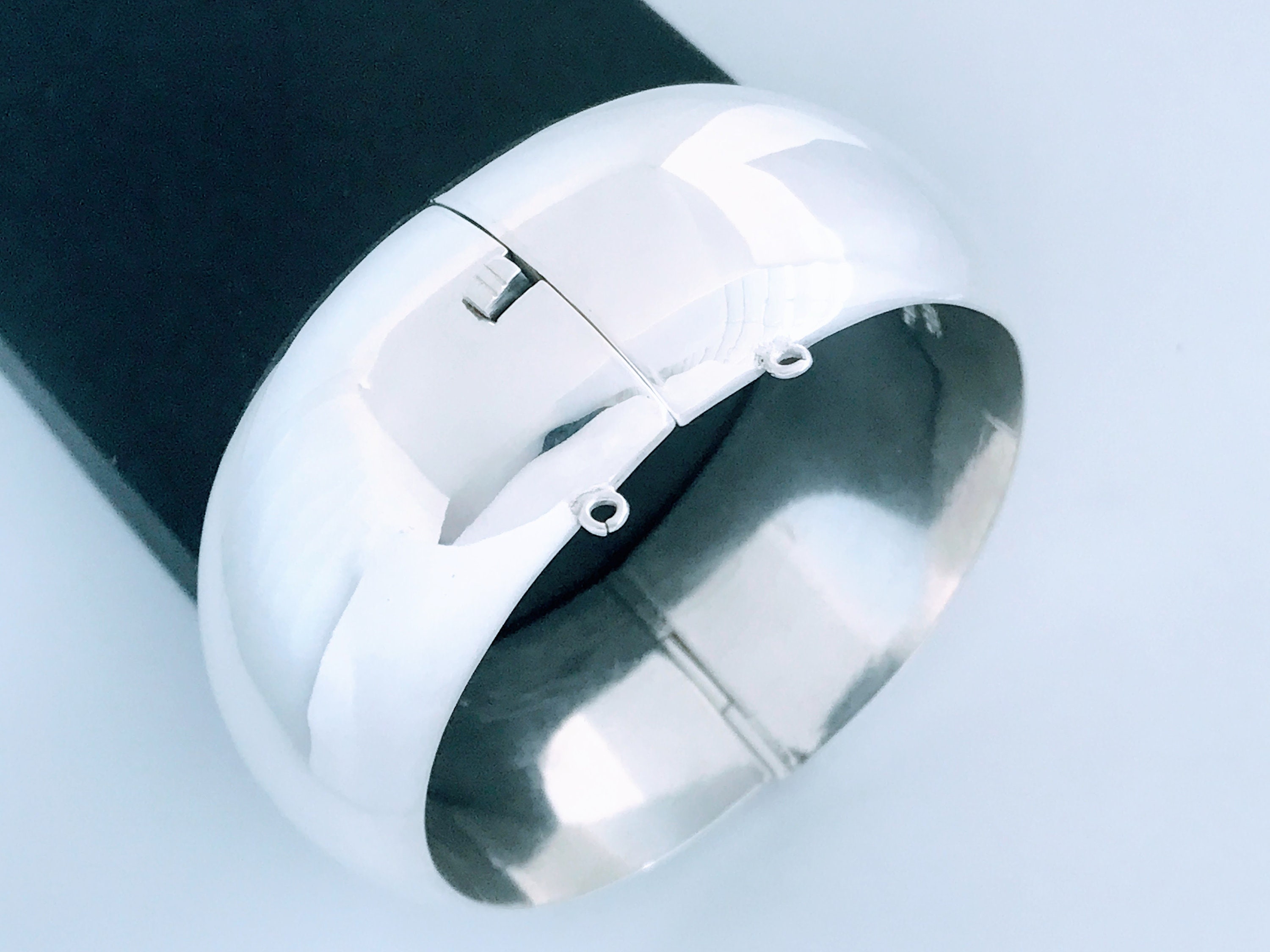 VTG Taxco Mexico Modernist Sterling 925 Silver Big Dome