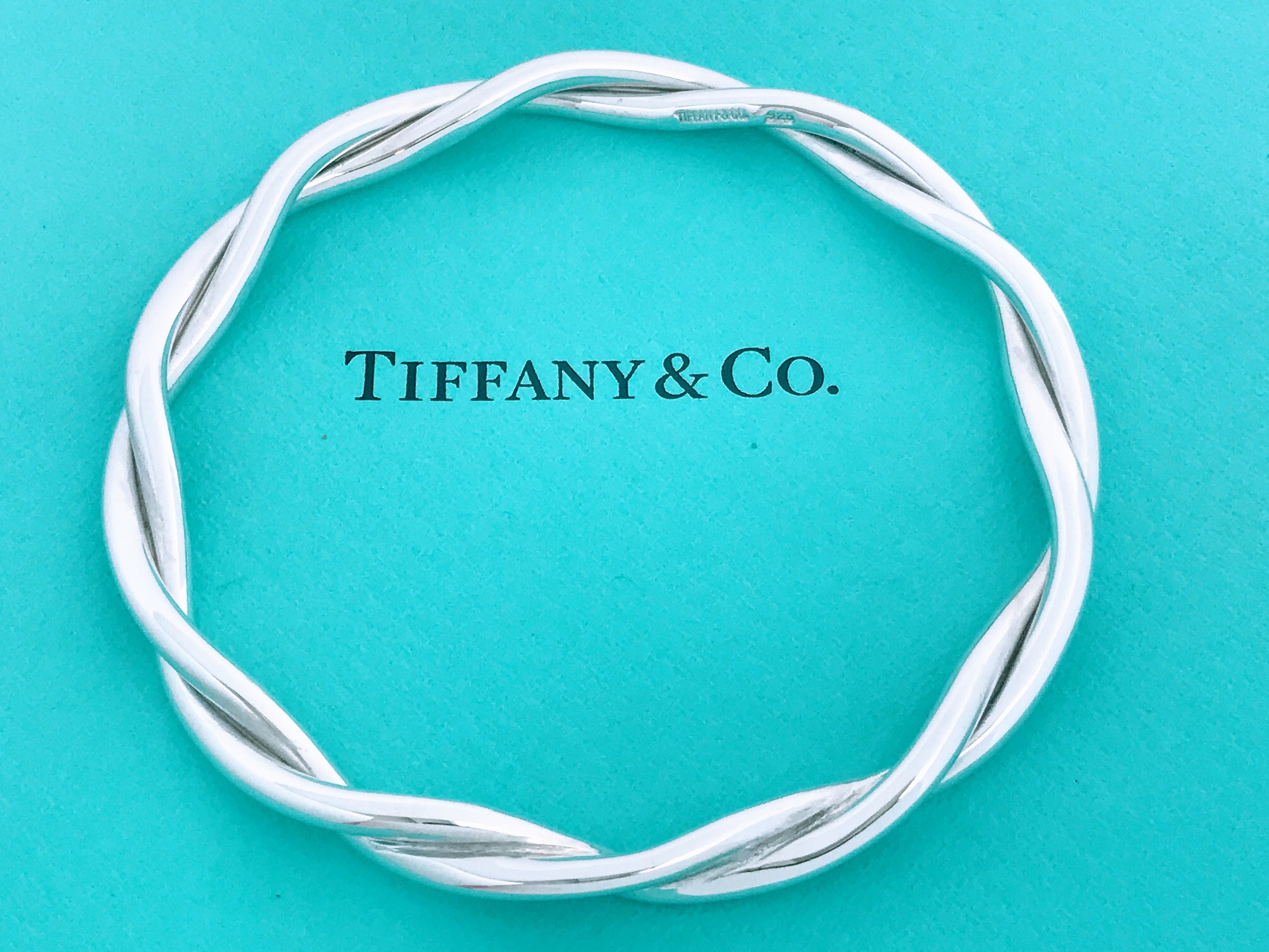 Vintage Authentic Tiffany Co. Sterling Silver Twist Bangle Vintage Authentic Tiffany Co. Sterling Silver Twist Bangle