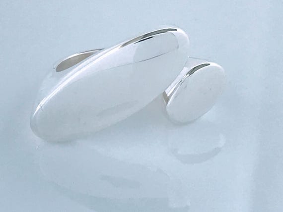 Artisan Modernist Solid Sterling Silver Abstract … - image 1