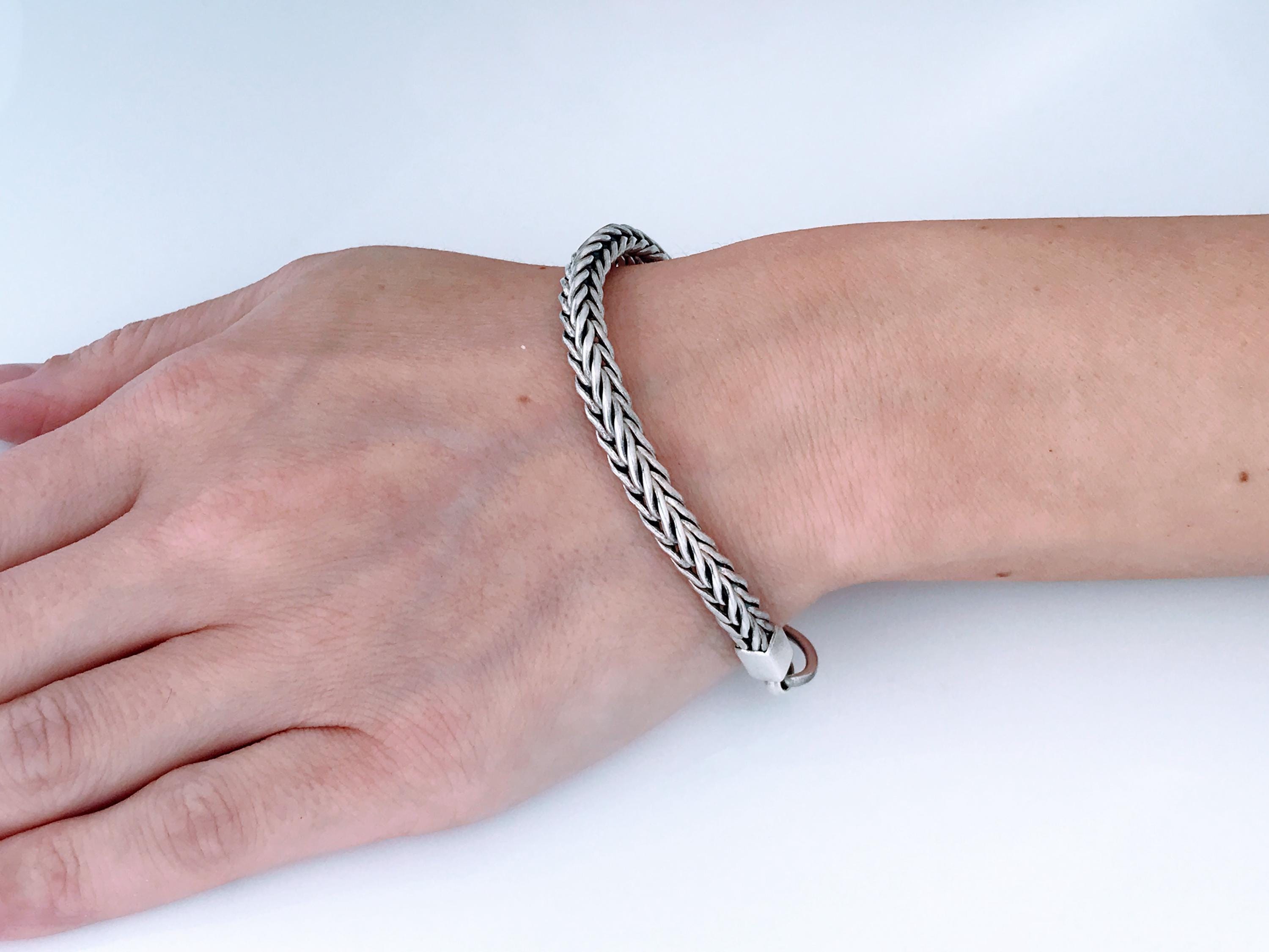 Vintage French Sterling Silver Bracelet - Etsy
