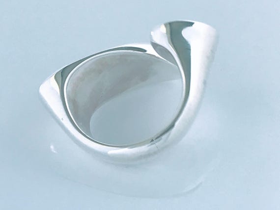 Artisan Modernist Solid Sterling Silver Abstract … - image 8