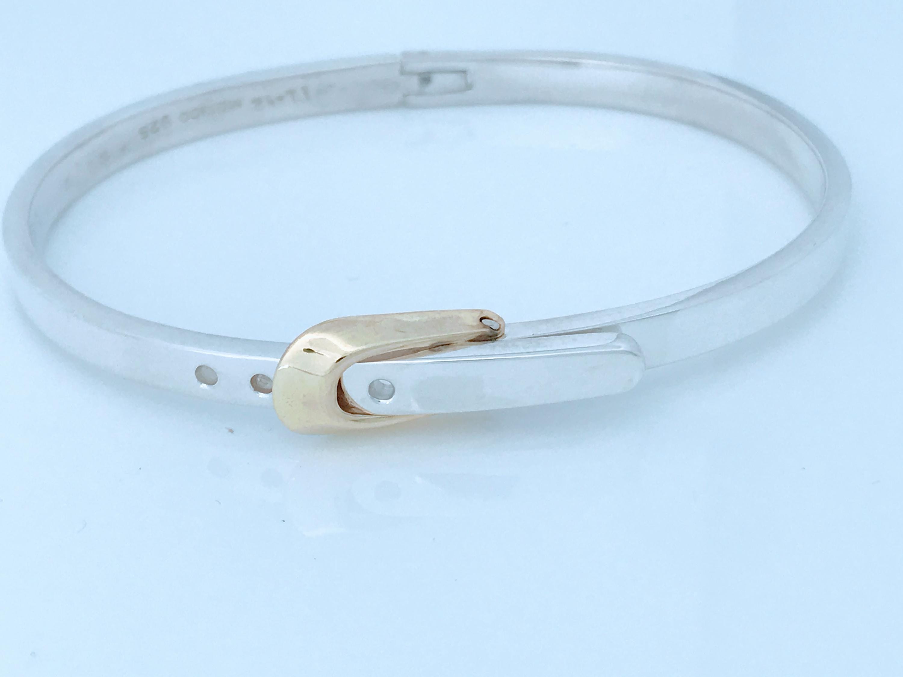 Mexico Sterling Silver Belt Buckle Bracelet - Etsy