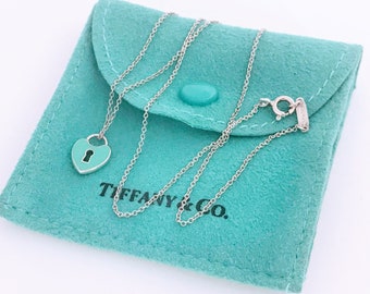 Tiffany & Co. Preloved Hammered Lock Necklace
