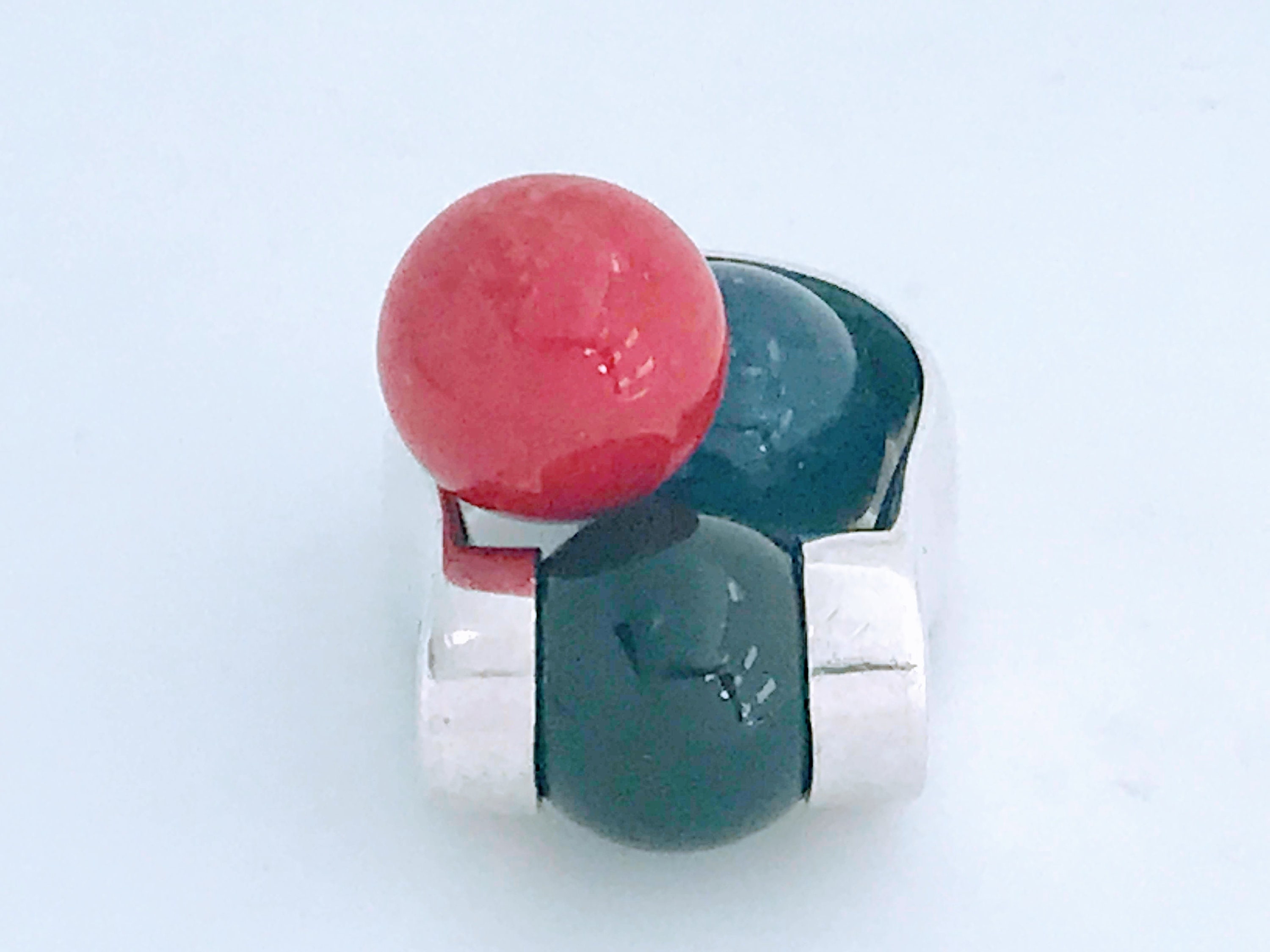 Silpada Sterling Silver Interchangeable Ball Stone Sphere Ring