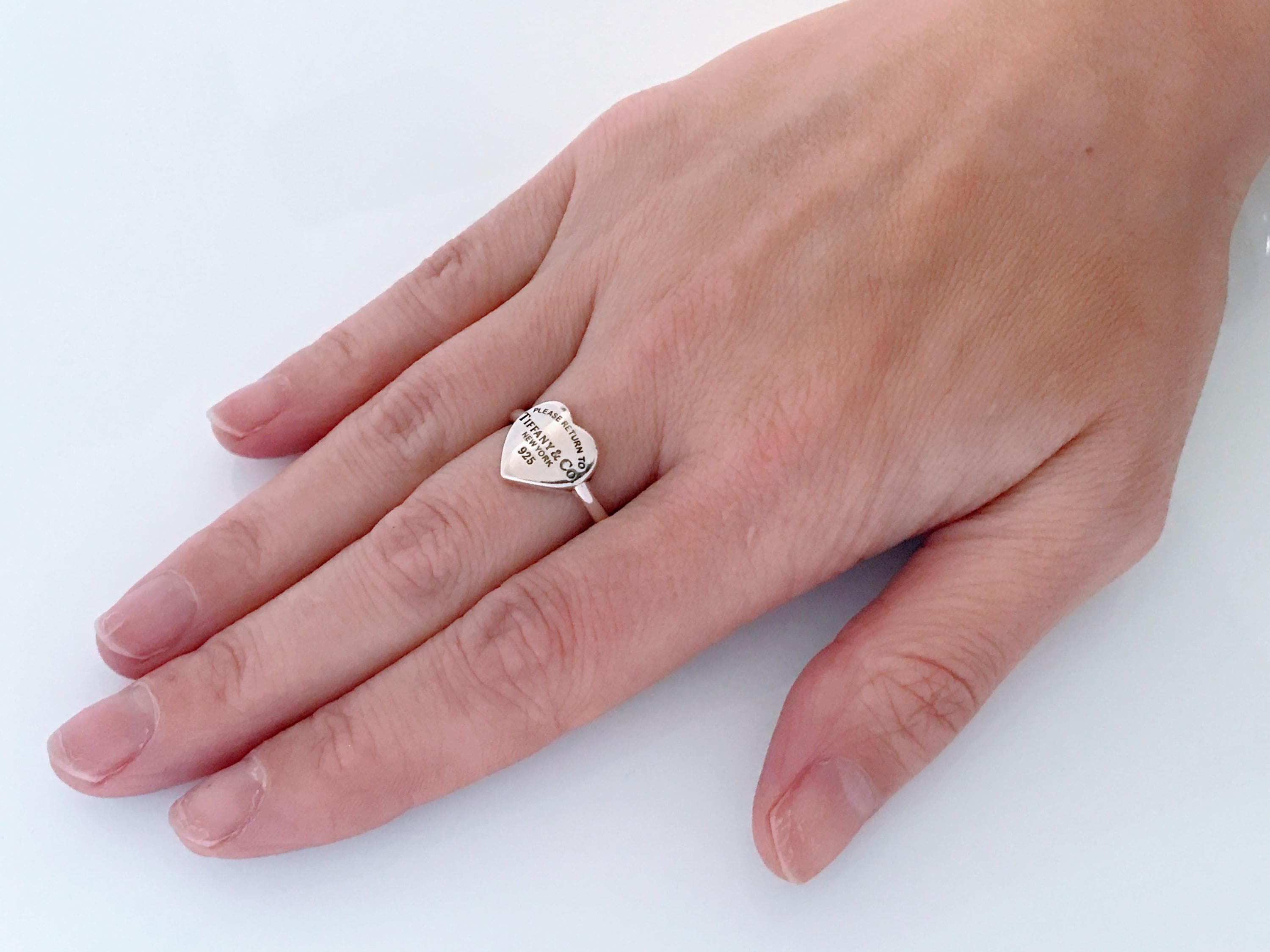 Authentic Tiffany & Co. Return to Tiffany Heart Ring Band, Vintage