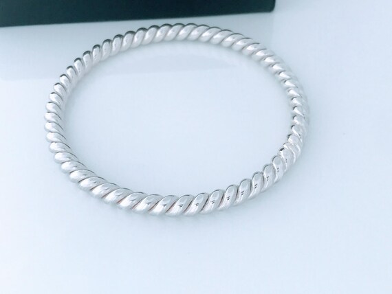 Retro Mexico Solid 925 Sterling Silver Twisted Ca… - image 6