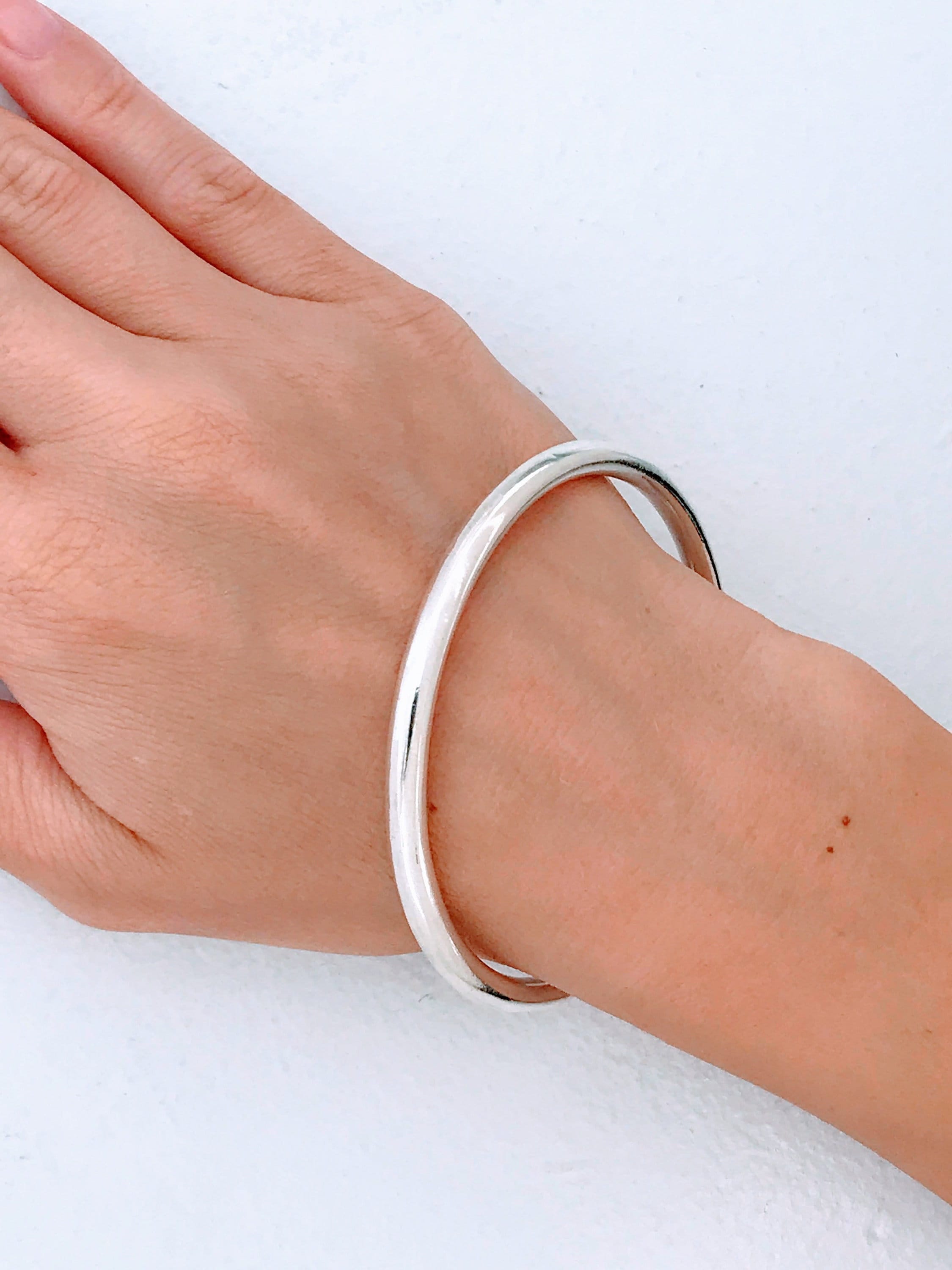 フローラル Vintage Silver Bangle Python×925 PJ | climathon.pl