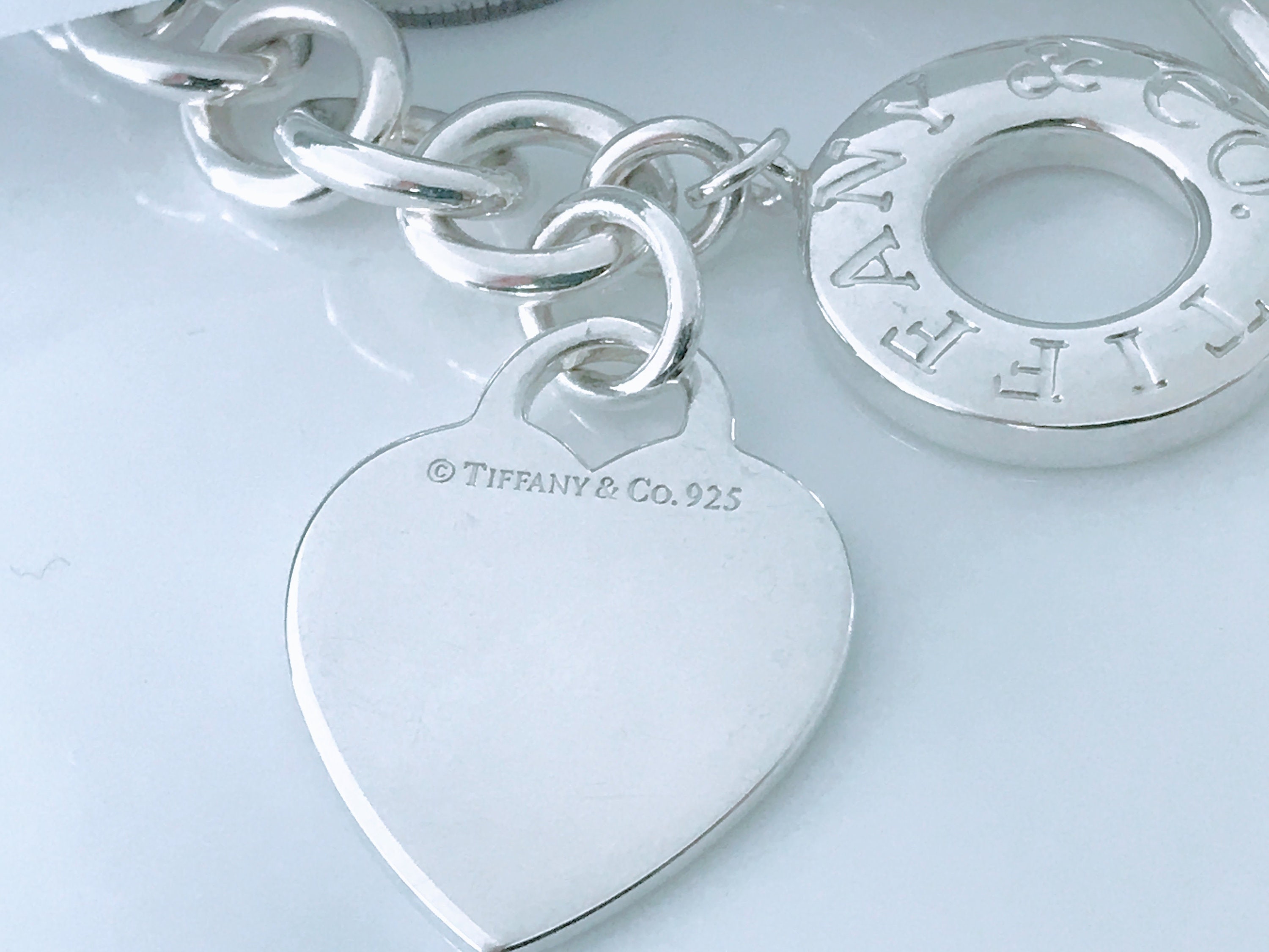 Authentic Tiffany & Co. Sterling Silver Heart Tag Toggle Authentic Tiffany & Co. Sterling Silver Heart Tag Toggle