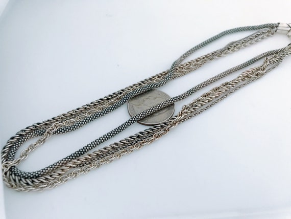 Silpada Sterling Silver Multi Strand Chain Neckla… - image 9