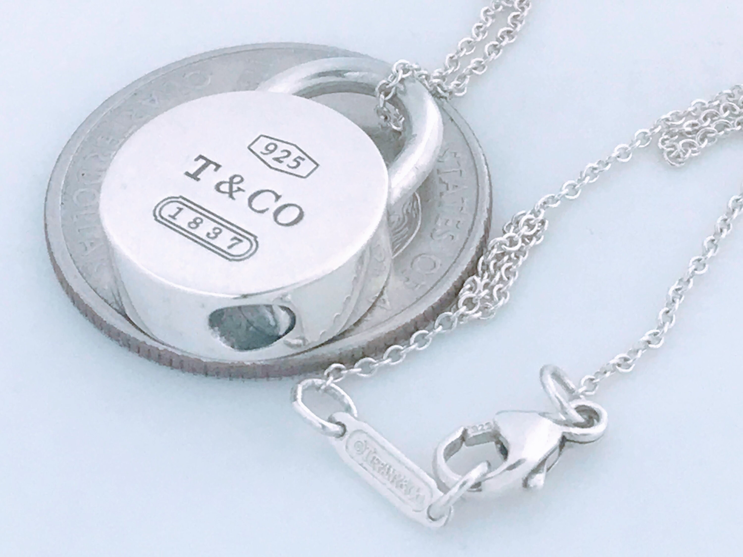 Tiffany & Co. 1837 Padlock Necklace - Sterling Silver Pendant Necklace,  Necklaces - TIF69181