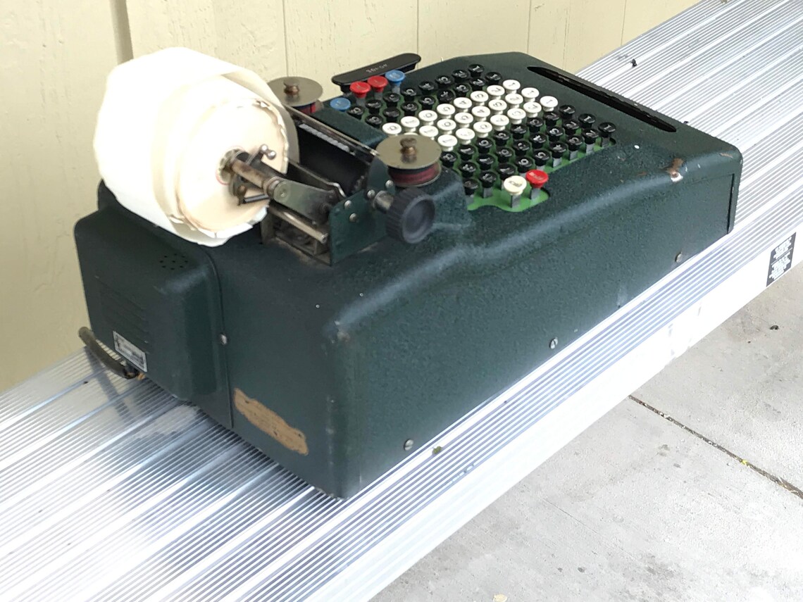 Vintage victor adding machine