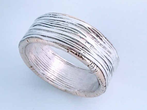 Buy Vintage Designer Thick Wide Spaghetti Sterling Silver Bangle 