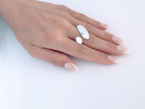 Artisan Modernist Solid Sterling Silver Abstract … - image 5