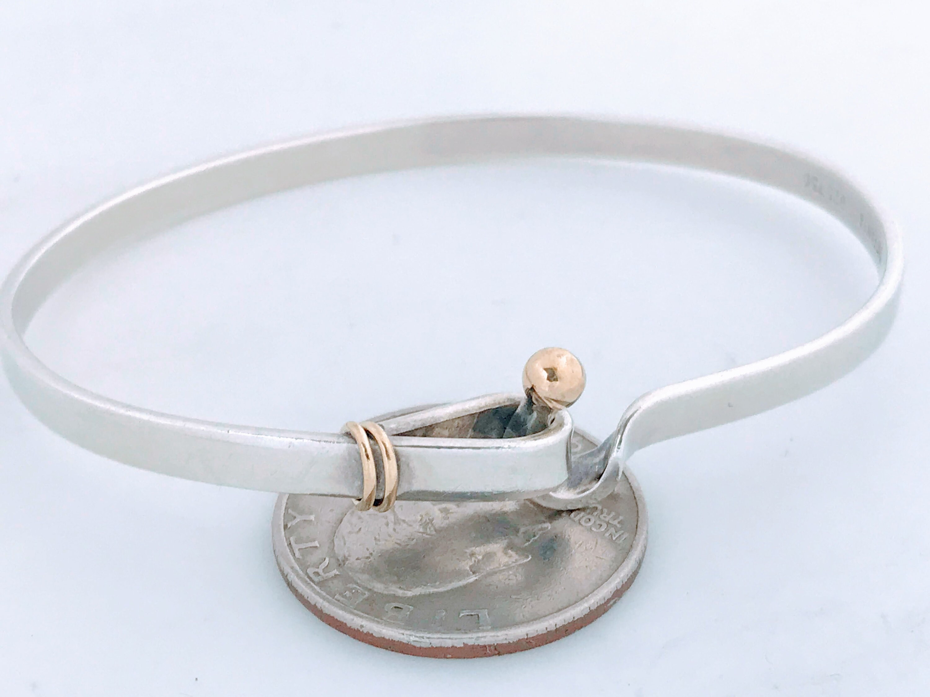 Sterling Silver 18K Yellow Gold Hook 