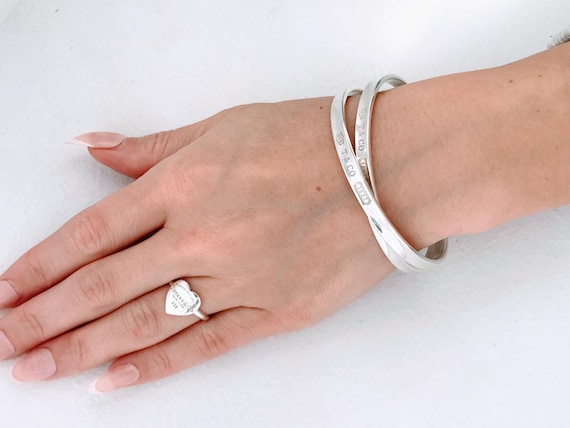 Authentic Tiffany & Co. Return to Tiffany Heart Ring Band, Vintage