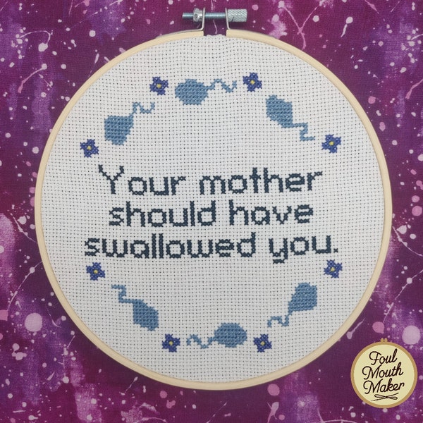 Vulgar Cross Stitch Etsy