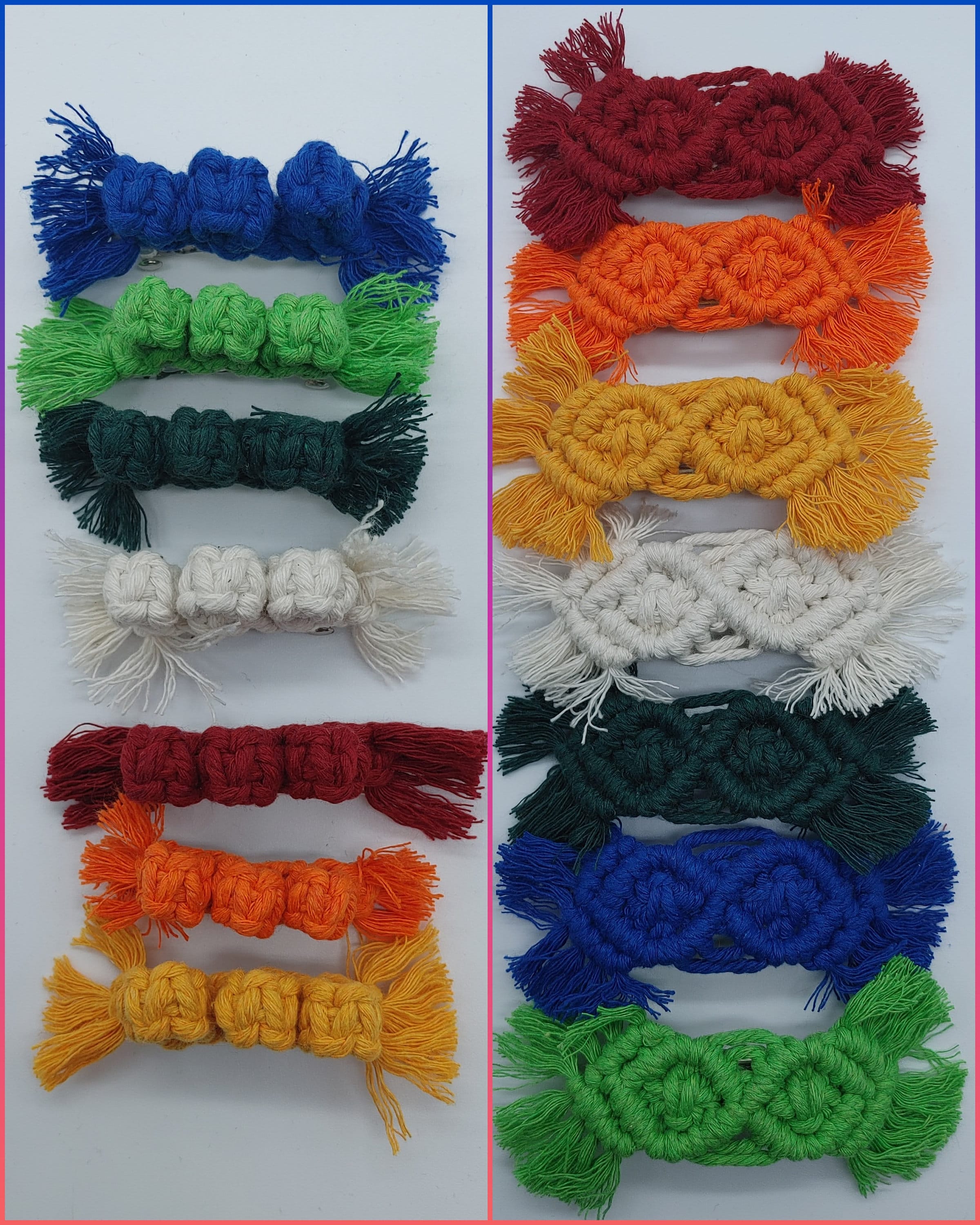 Macrame Hair Clip . Boho Macrame Hair Clip. FREE SHIPPING Etsy