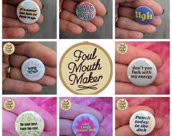 Snarky Funny Sarcastic Buttons 1" buttons 1 inch Pins Pinback buttons