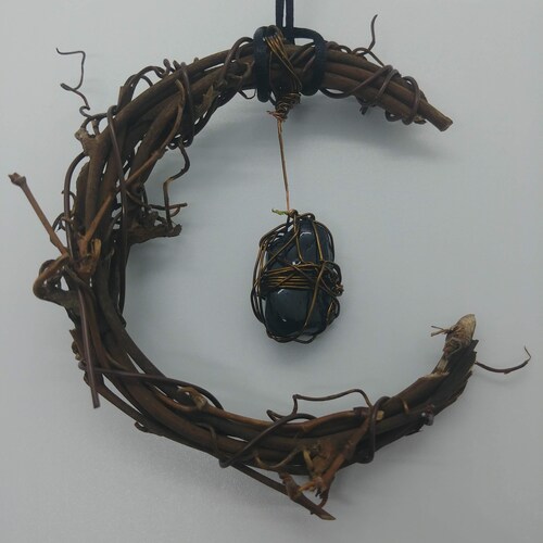 Mini couronne de lune en cristal